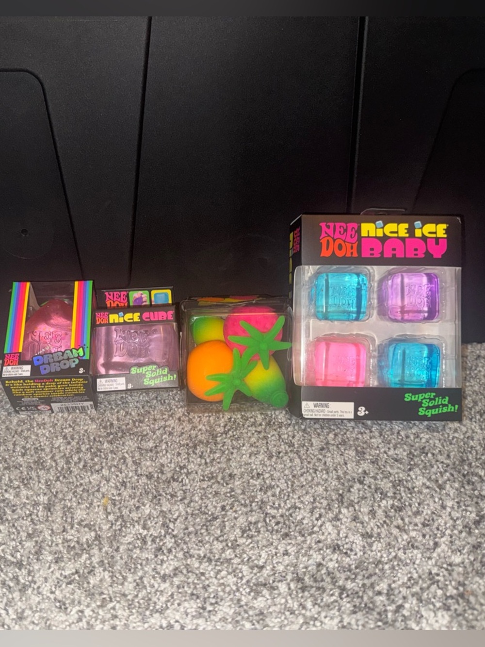 Nee Doh Groovy Fruit, Nice Ice Baby, Nice Cube, Dream Drop Toys Lot Bundle - Picture 7 of 12